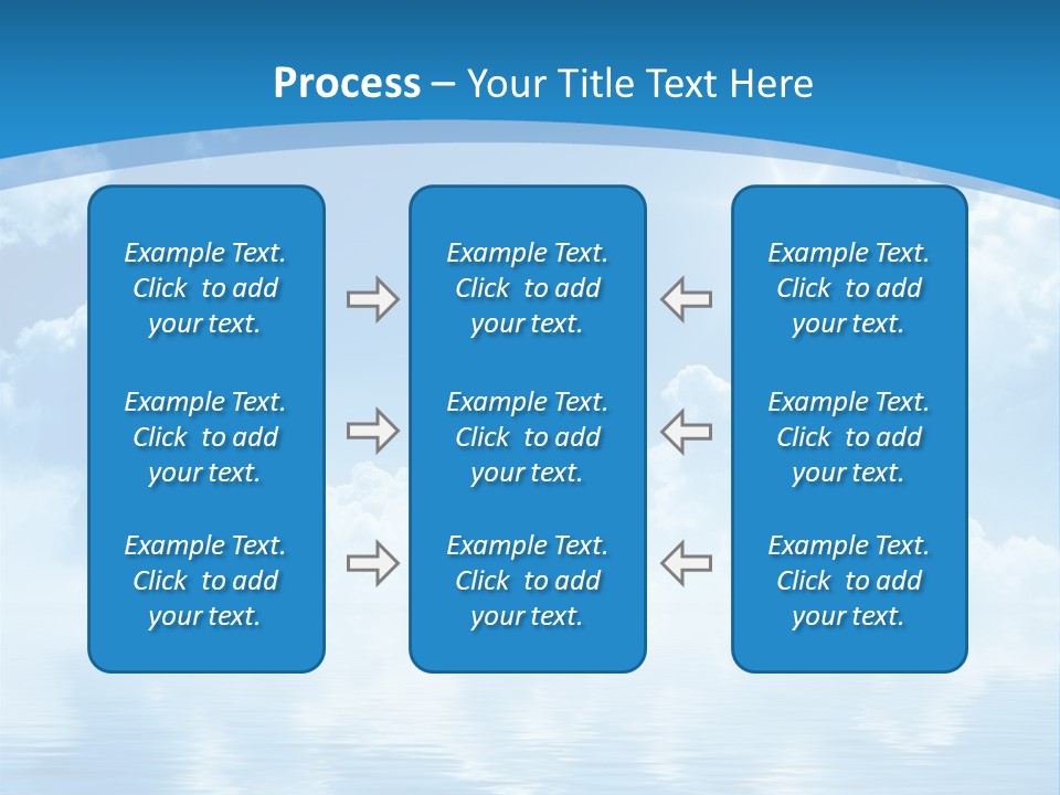 Sunny Cloudy Pure PowerPoint Template