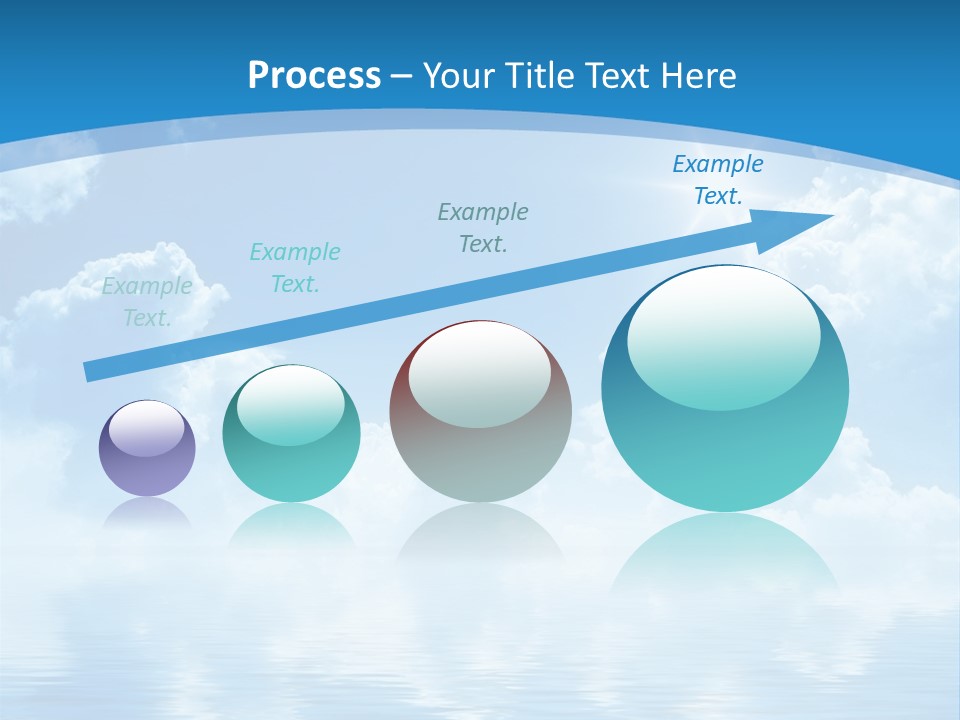 Sunny Cloudy Pure PowerPoint Template