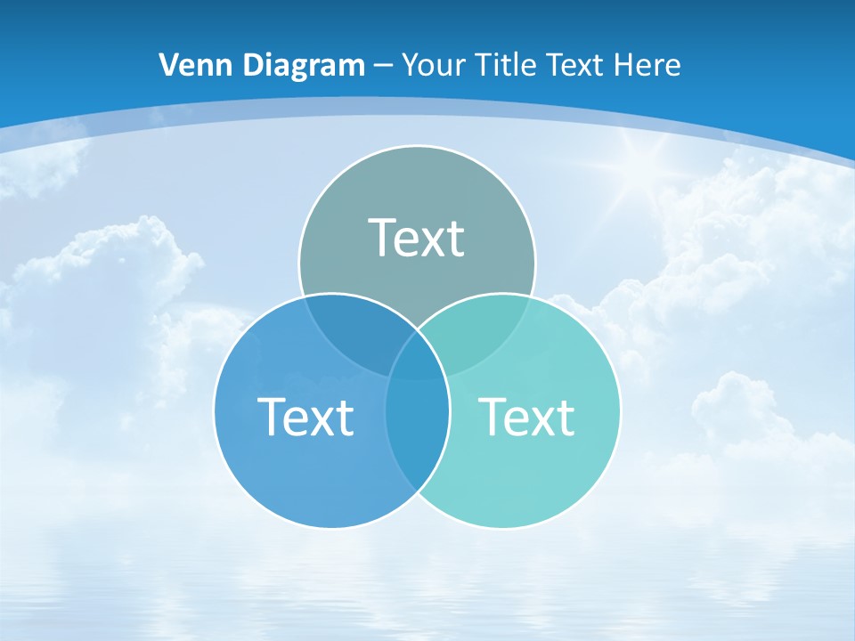 Sunny Cloudy Pure PowerPoint Template