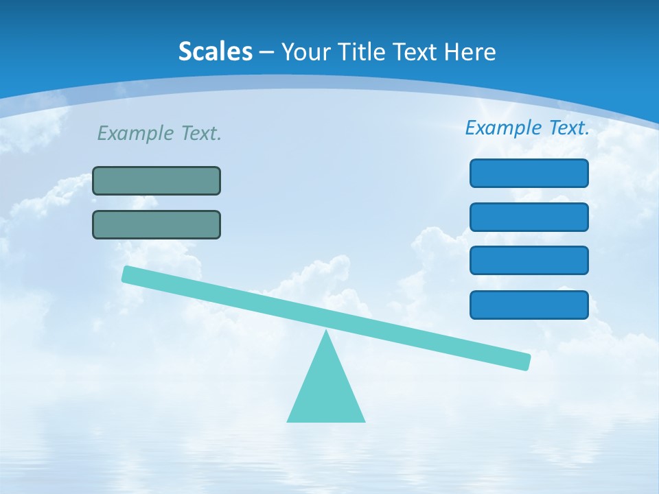Sunny Cloudy Pure PowerPoint Template