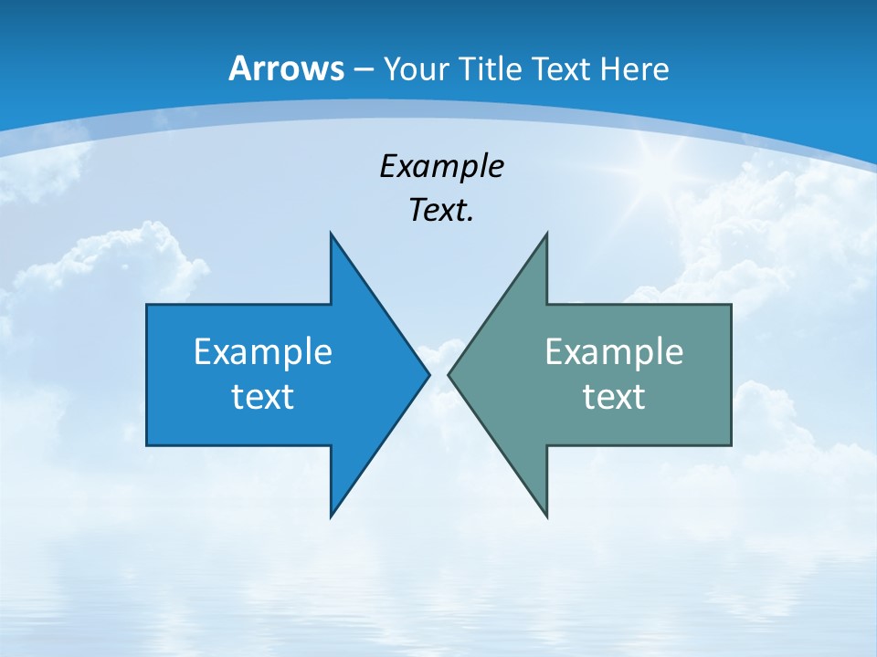 Sunny Cloudy Pure PowerPoint Template