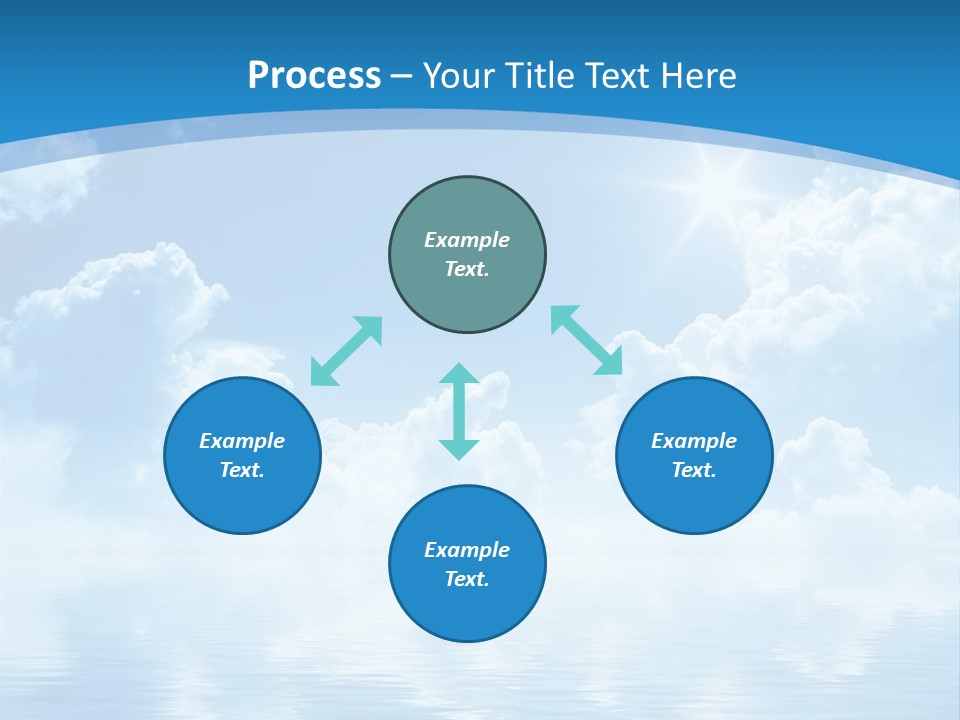 Sunny Cloudy Pure PowerPoint Template