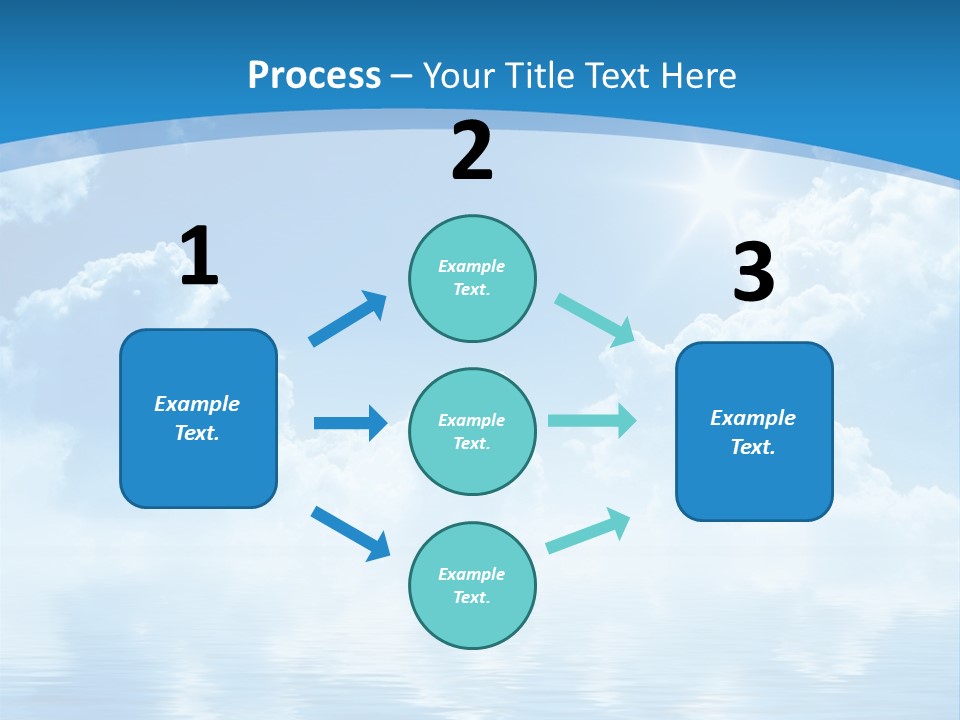 Sunny Cloudy Pure PowerPoint Template