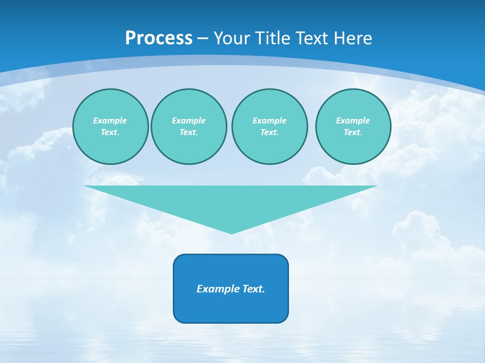 Sunny Cloudy Pure PowerPoint Template