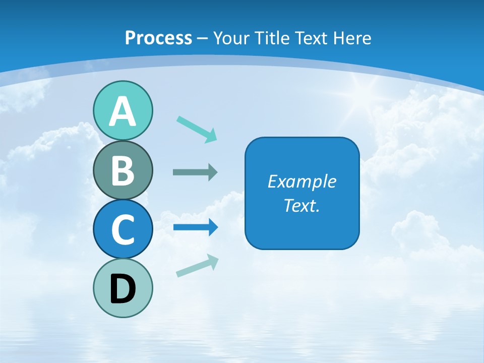 Sunny Cloudy Pure PowerPoint Template