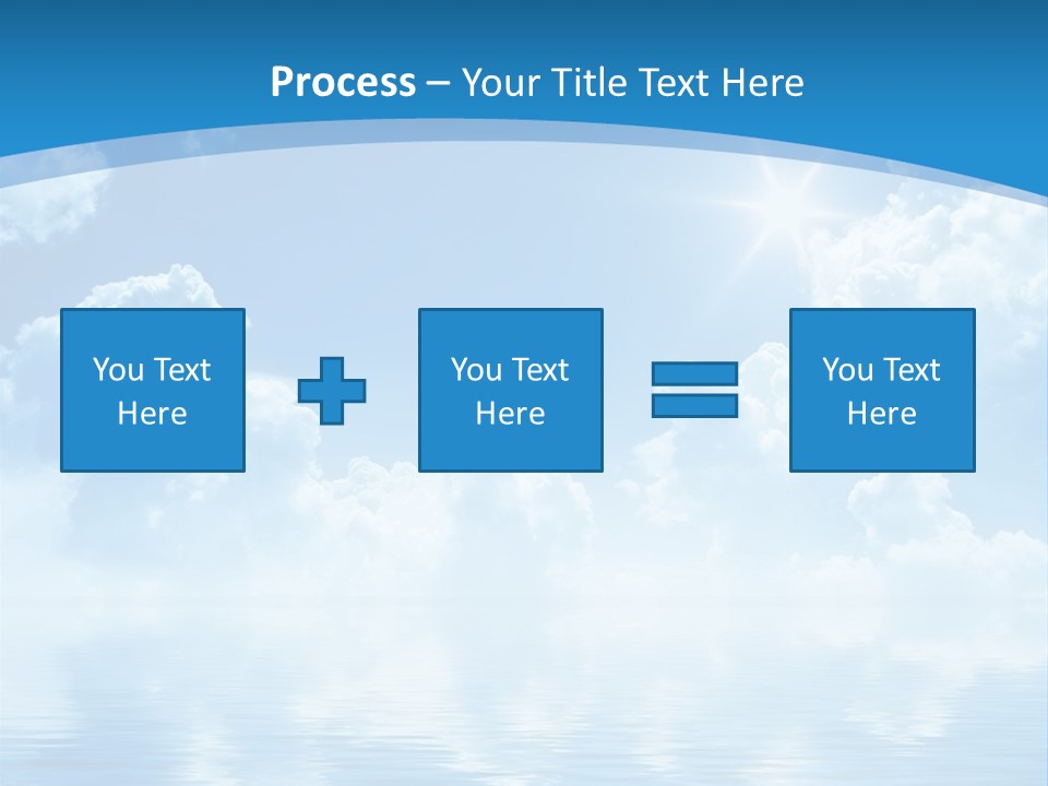 Sunny Cloudy Pure PowerPoint Template