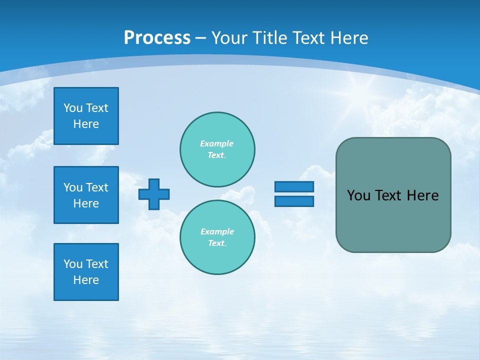 Sunny Cloudy Pure PowerPoint Template