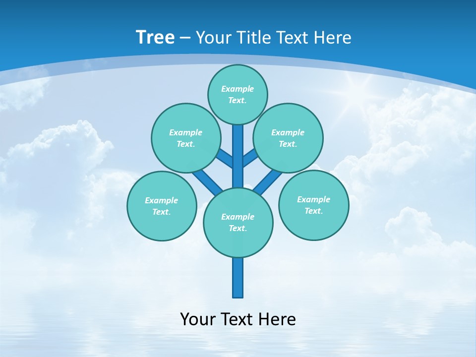 Sunny Cloudy Pure PowerPoint Template