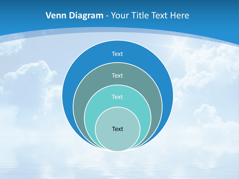 Sunny Cloudy Pure PowerPoint Template