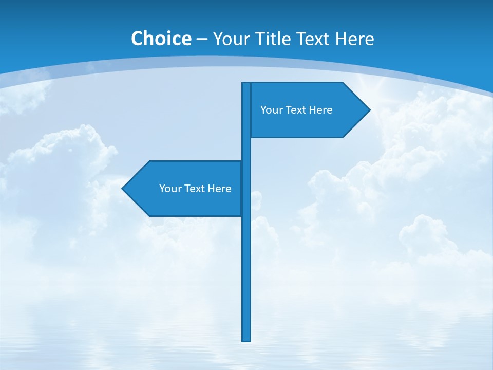 Sunny Cloudy Pure PowerPoint Template