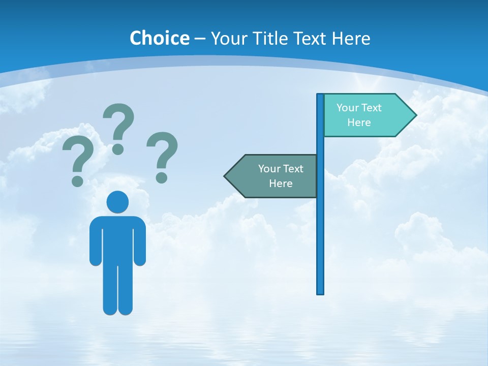 Sunny Cloudy Pure PowerPoint Template