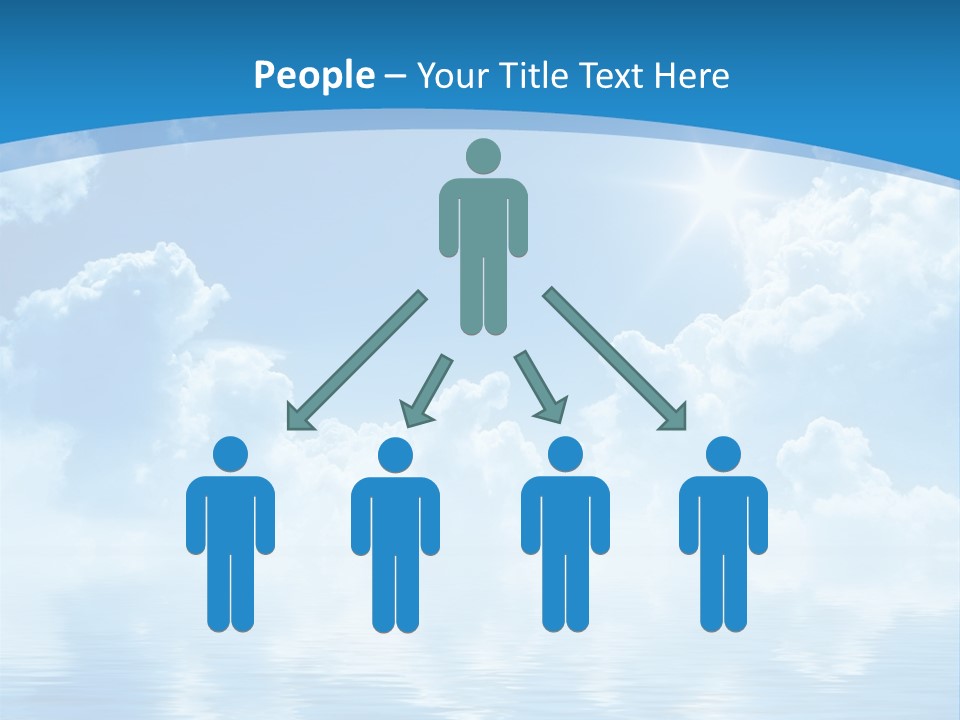 Sunny Cloudy Pure PowerPoint Template