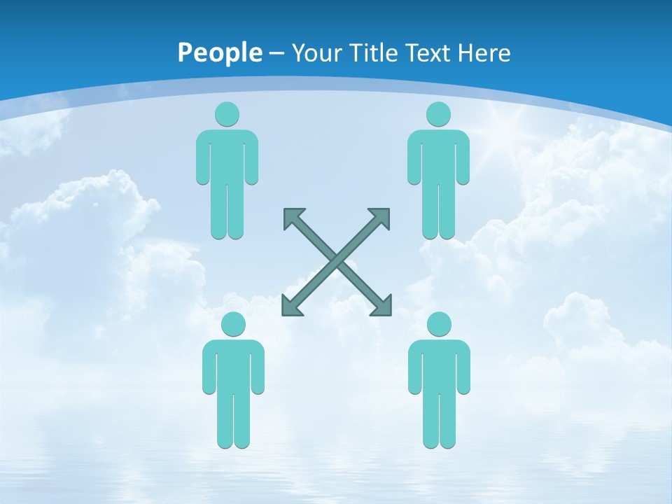 Sunny Cloudy Pure PowerPoint Template