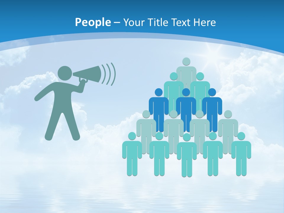 Sunny Cloudy Pure PowerPoint Template