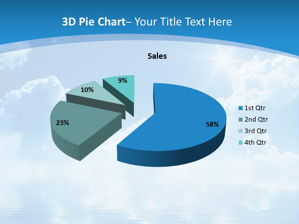 Sunny Cloudy Pure PowerPoint Template