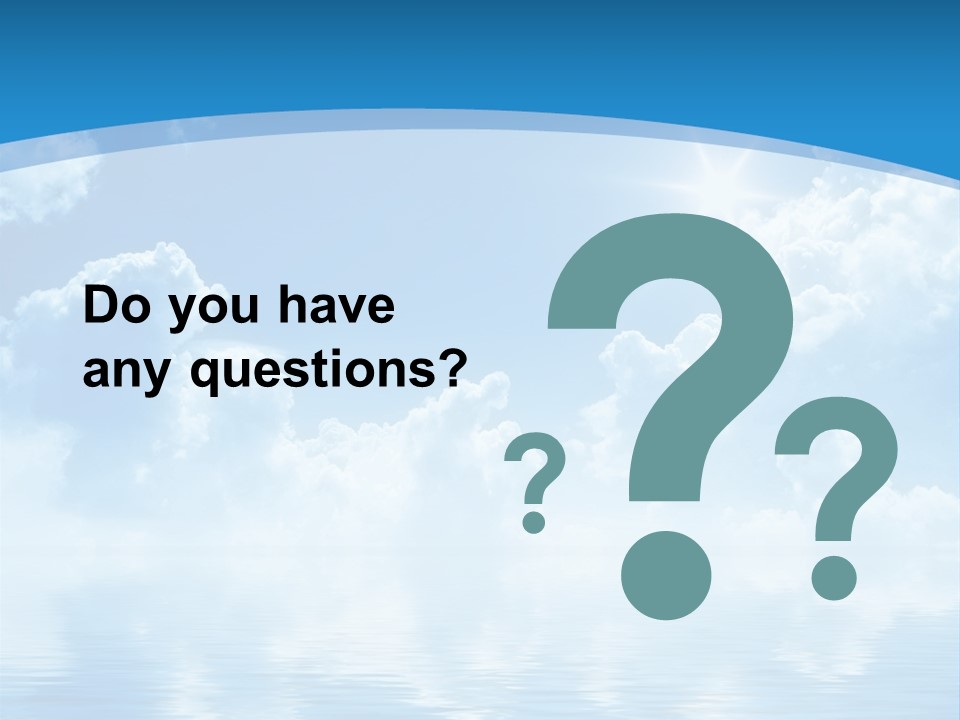 Sunny Cloudy Pure PowerPoint Template