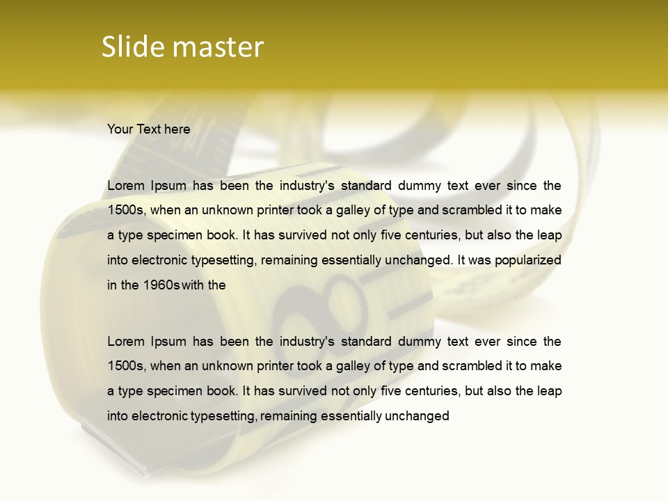 Measure Inch Diet PowerPoint Template