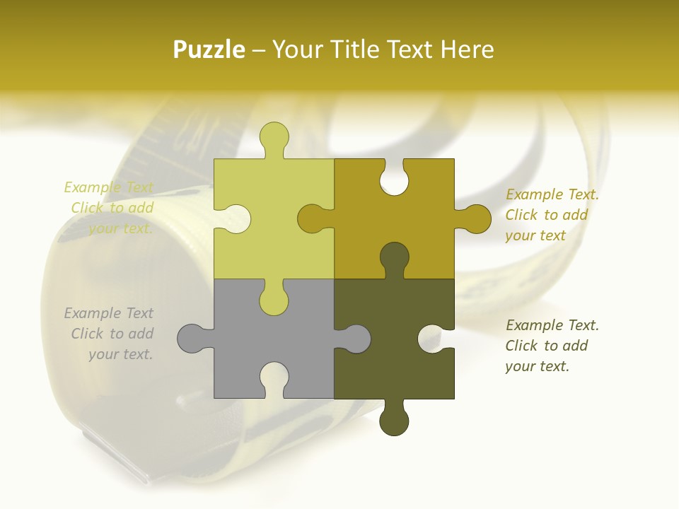 Measure Inch Diet PowerPoint Template