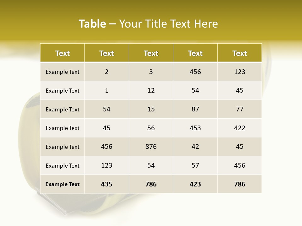 Measure Inch Diet PowerPoint Template