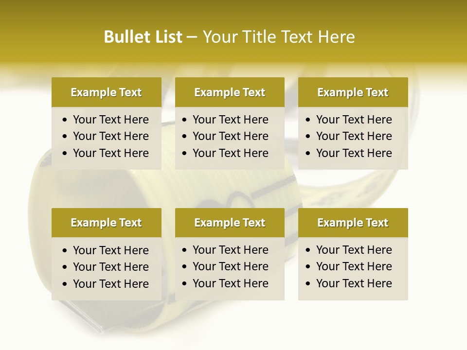 Measure Inch Diet PowerPoint Template