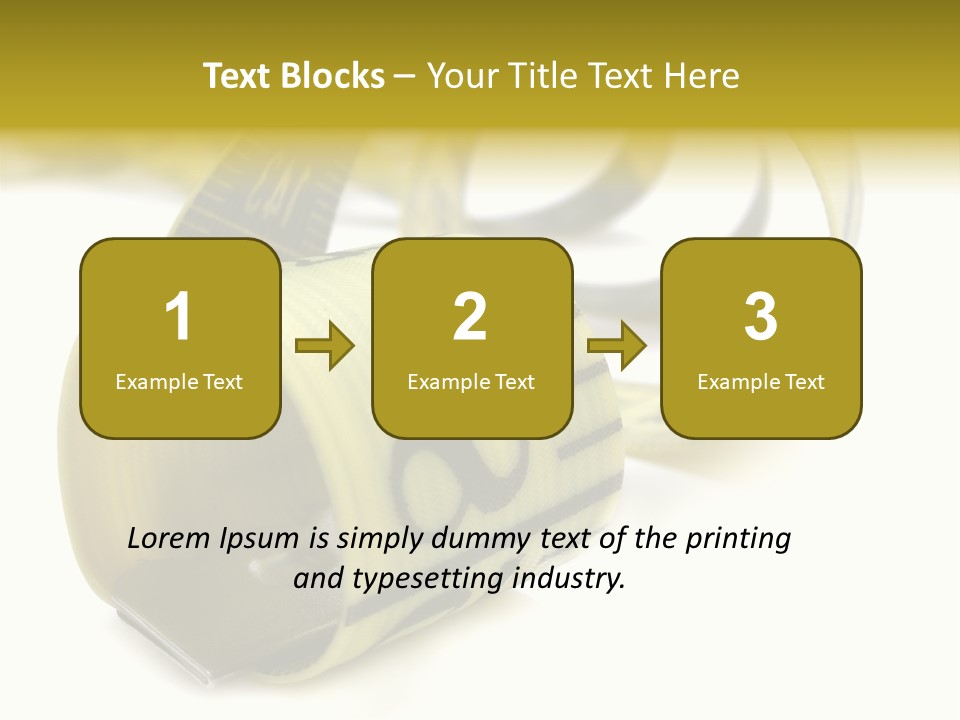 Measure Inch Diet PowerPoint Template