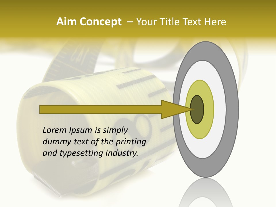 Measure Inch Diet PowerPoint Template