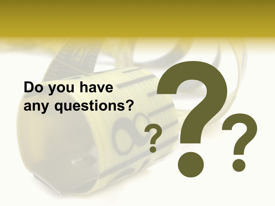 Measure Inch Diet PowerPoint Template