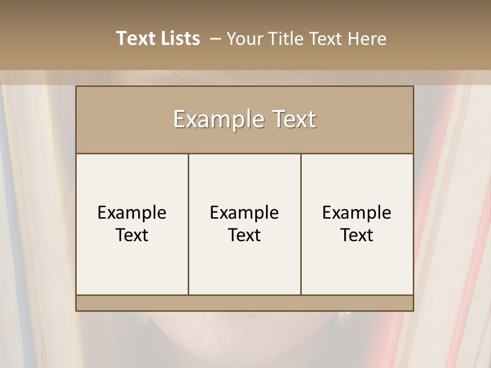 Face Lesson Living PowerPoint Template