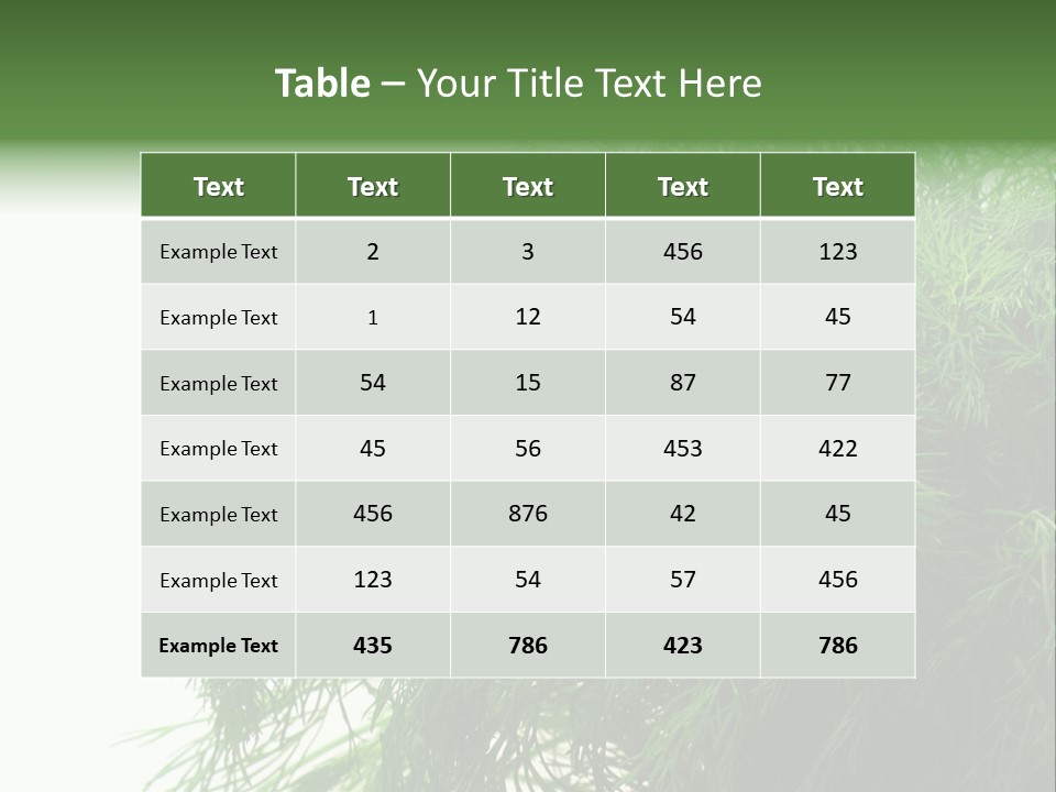 Freshness Health Care Organic PowerPoint Template