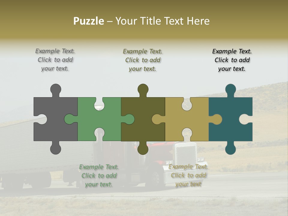 Pass Asphalt Hauler PowerPoint Template