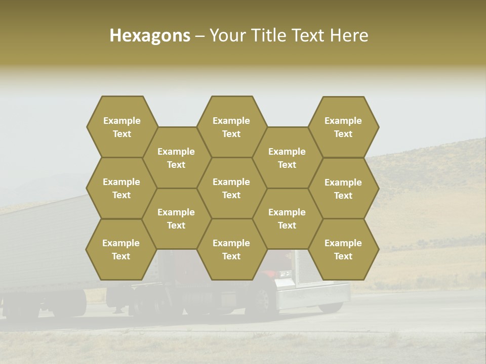 Pass Asphalt Hauler PowerPoint Template