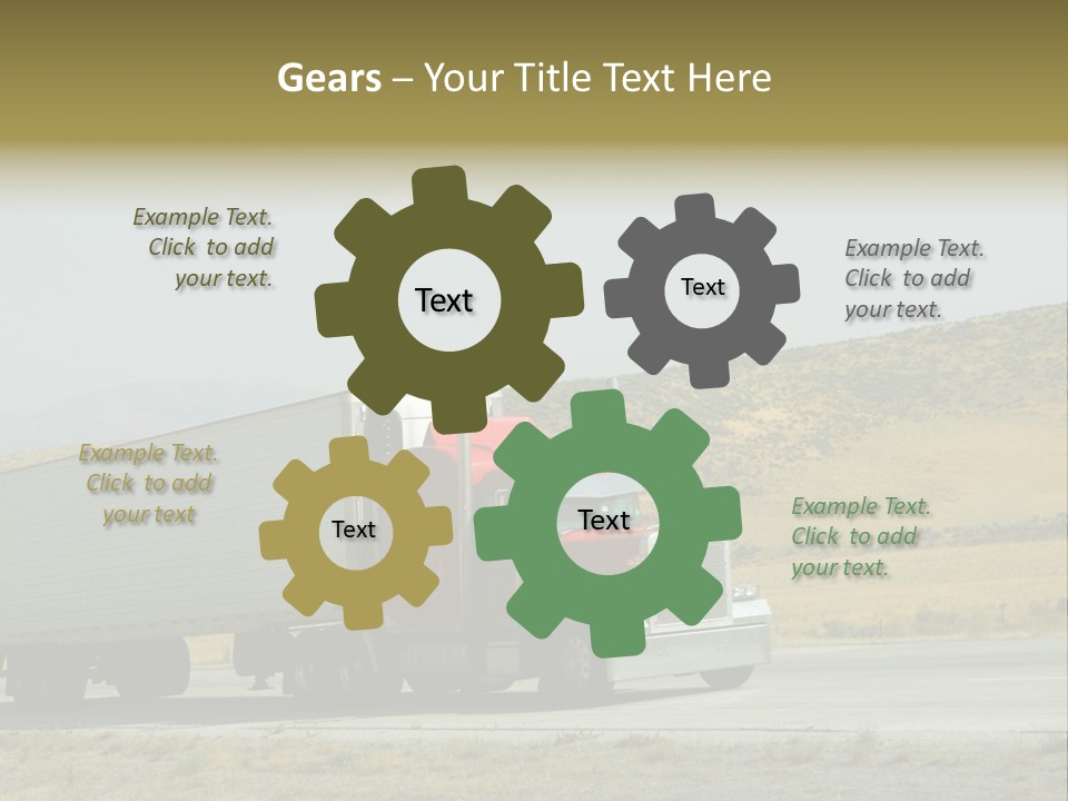 Pass Asphalt Hauler PowerPoint Template