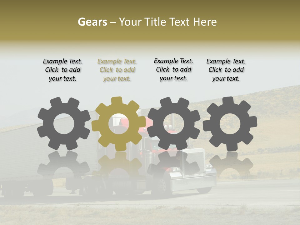 Pass Asphalt Hauler PowerPoint Template