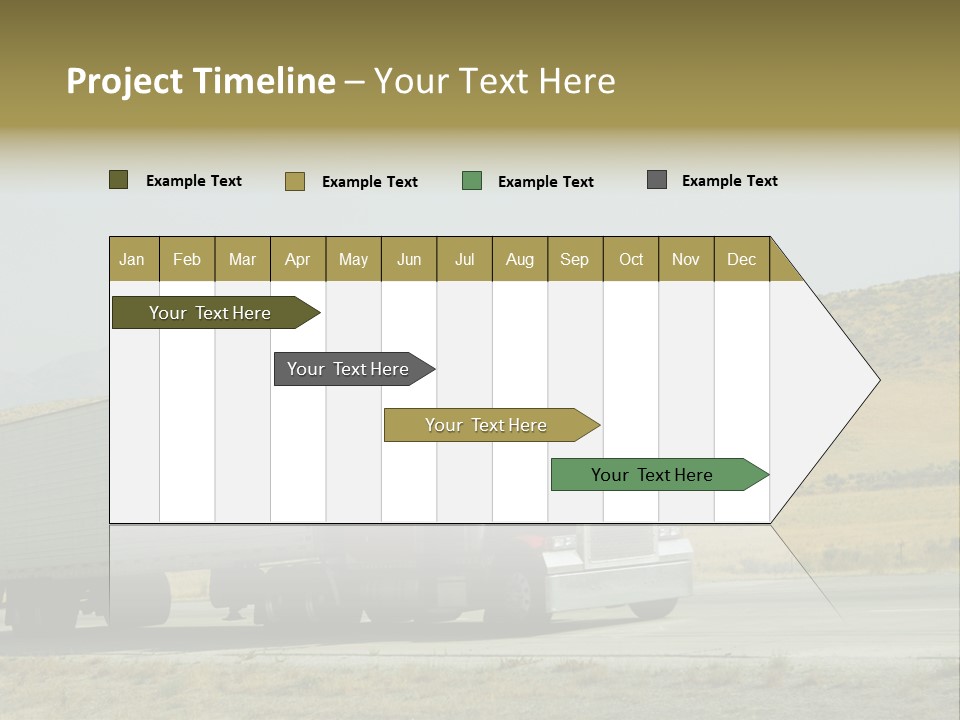 Pass Asphalt Hauler PowerPoint Template