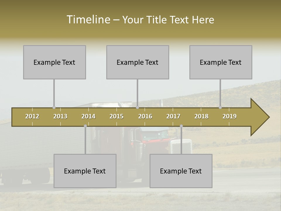 Pass Asphalt Hauler PowerPoint Template