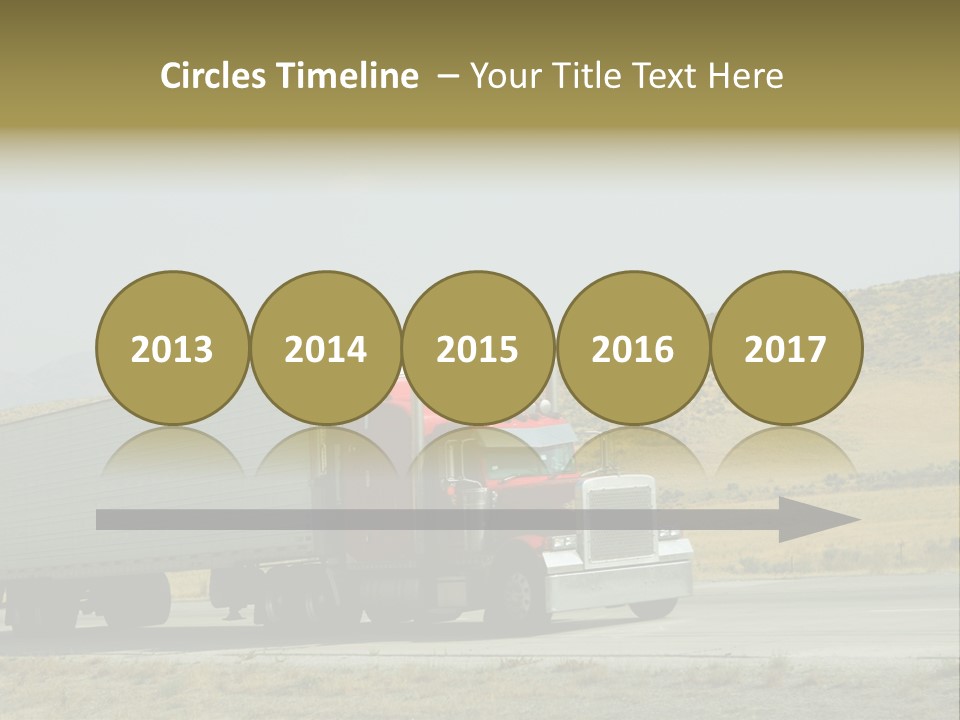 Pass Asphalt Hauler PowerPoint Template