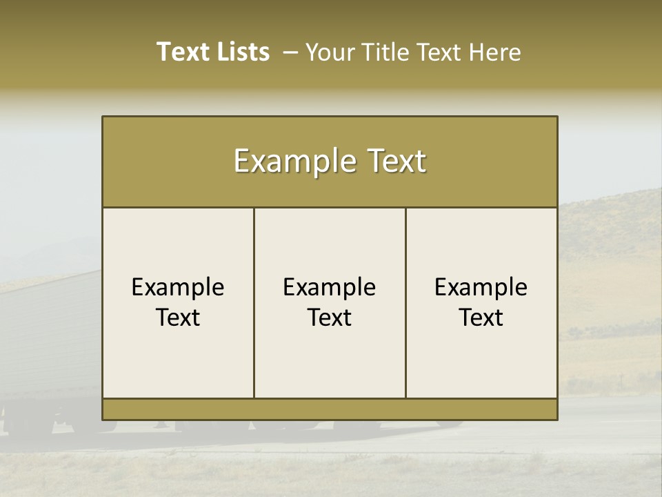 Pass Asphalt Hauler PowerPoint Template