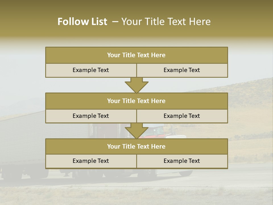Pass Asphalt Hauler PowerPoint Template