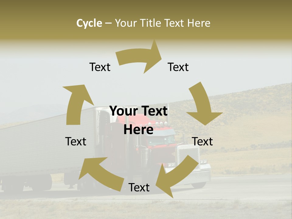 Pass Asphalt Hauler PowerPoint Template