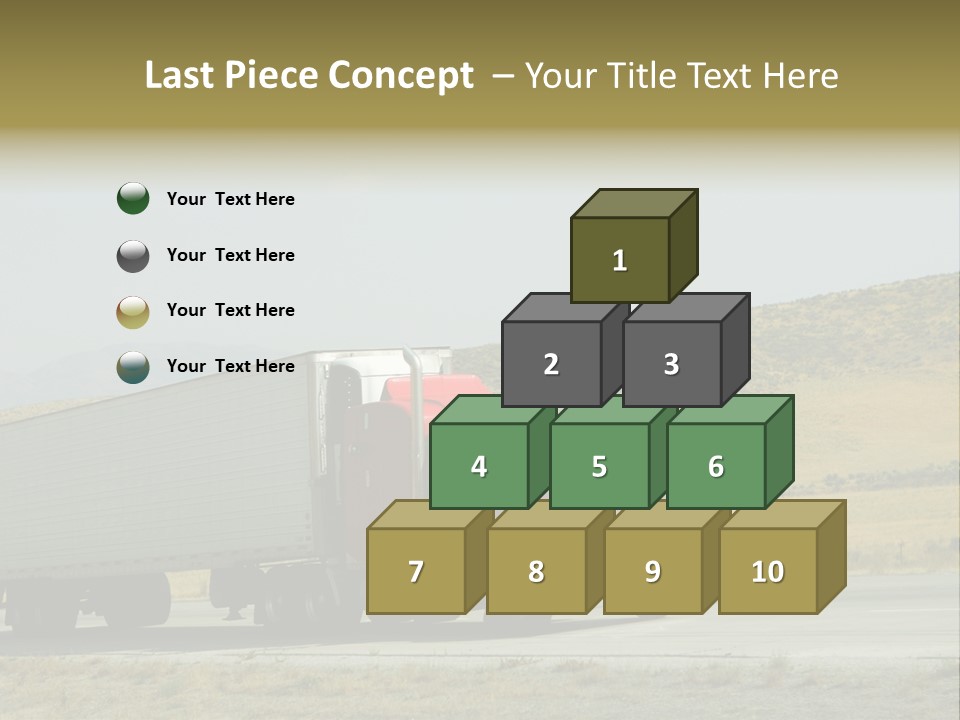 Pass Asphalt Hauler PowerPoint Template