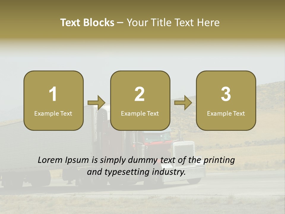 Pass Asphalt Hauler PowerPoint Template