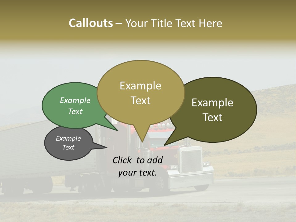 Pass Asphalt Hauler PowerPoint Template