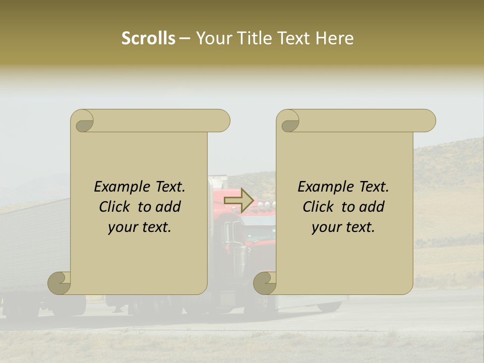 Pass Asphalt Hauler PowerPoint Template