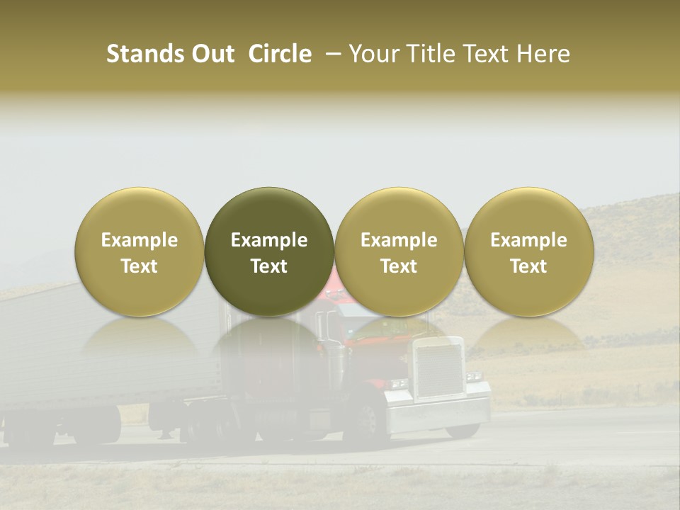 Pass Asphalt Hauler PowerPoint Template