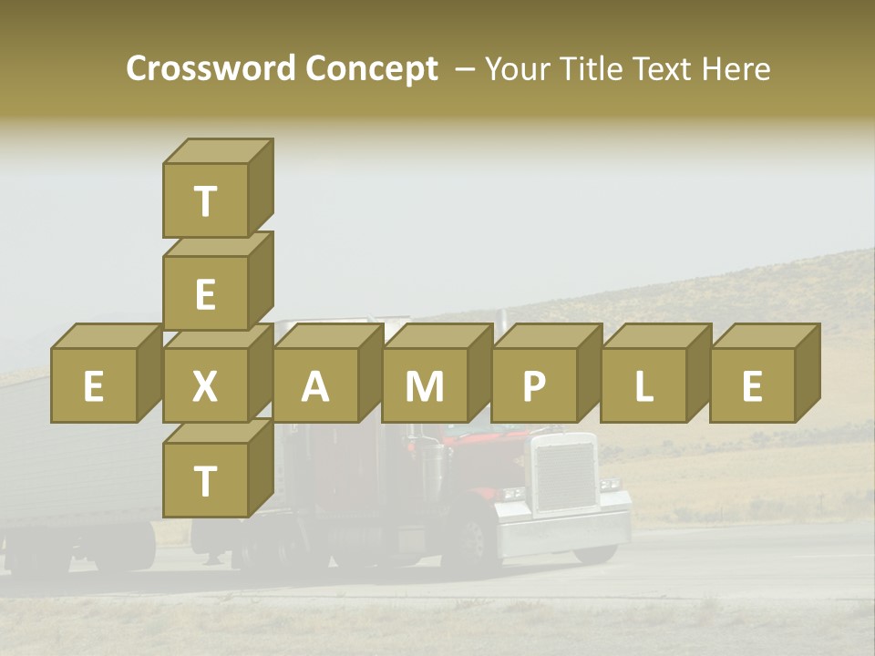 Pass Asphalt Hauler PowerPoint Template