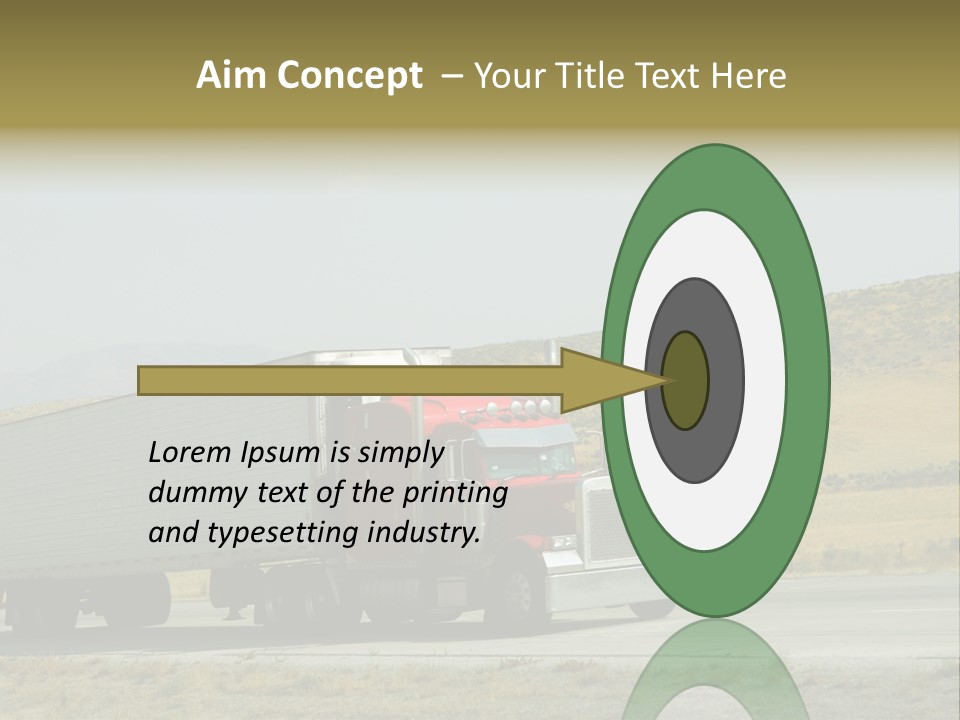 Pass Asphalt Hauler PowerPoint Template