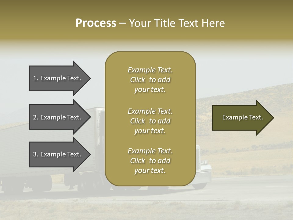 Pass Asphalt Hauler PowerPoint Template