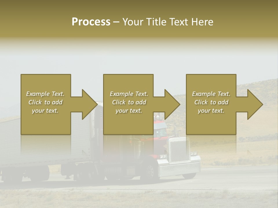 Pass Asphalt Hauler PowerPoint Template