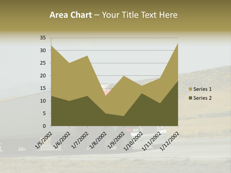 Pass Asphalt Hauler PowerPoint Template