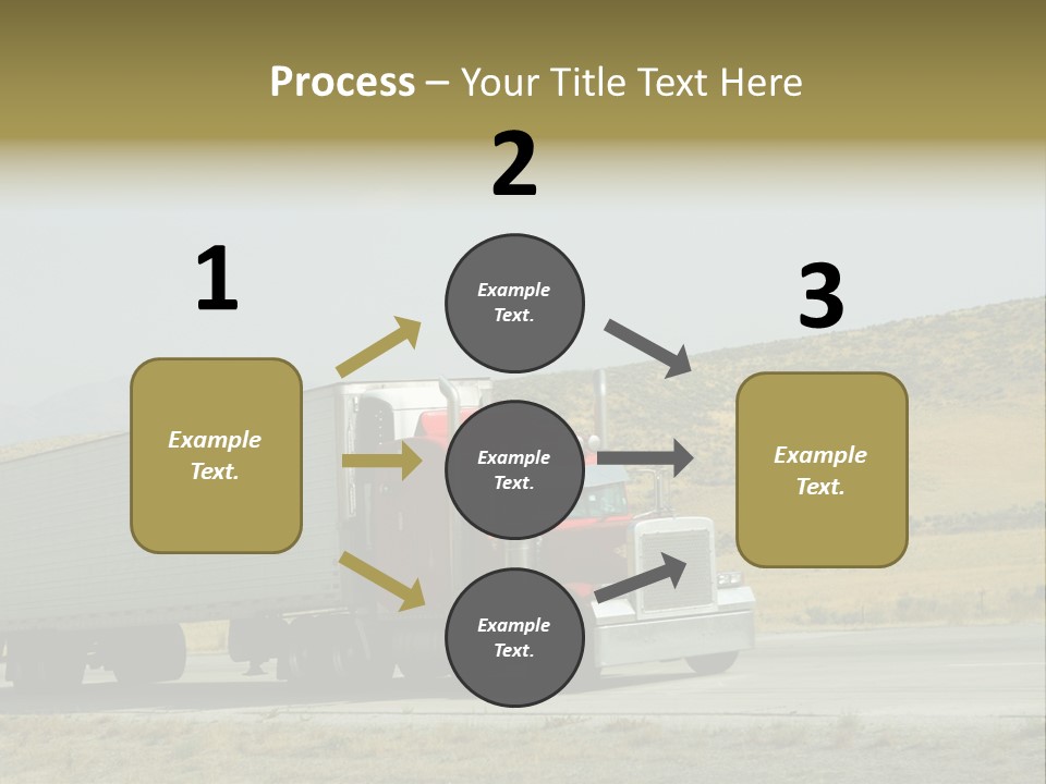 Pass Asphalt Hauler PowerPoint Template